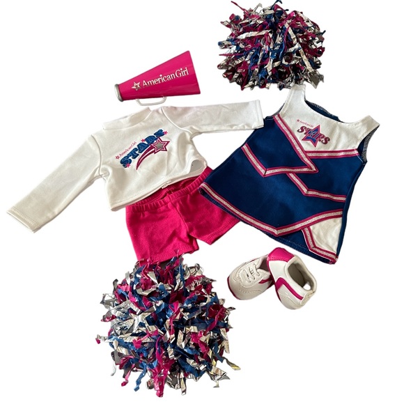 American Girl 18” Doll Truly Me 2-in-1 Cheer Gear Cheerleading Outfit Retired - Picture 1 of 16
